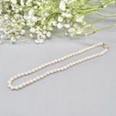 Vintage Akoya Pearl Necklace with 9ct Yellow Gold Flower Clasp (6.5–7 mm)