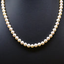 Vintage Akoya Pearl Necklace with 9ct Yellow Gold Flower Clasp (6.5–7 mm)