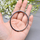 Diamond Line Bangle in 14ct White Gold (1.44cts)