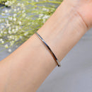 Diamond Line Bangle in 14ct White Gold (1.44cts)