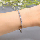 Diamond Line Bangle in 14ct White Gold (1.44cts)