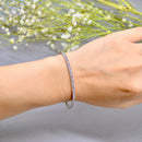 Diamond Line Bangle in 14ct White Gold (1.44cts)