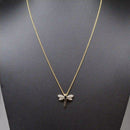 Sapphire and Diamond Dragonfly 9ct Yellow Gold Pendant