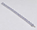 Tanzanite Sterling Silver Three-Row Illusion Set Tennis Bracelet