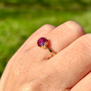 Vintage 18ct Yellow Gold Natural Ruby Solitaire Ring (0.54ct)