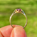 Vintage 18ct Yellow Gold Natural Ruby Solitaire Ring (0.54ct)