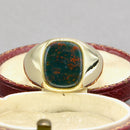 Bloodstone 9ct Yellow Gold Signet Ring