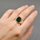 Bloodstone 9ct Yellow Gold Signet Ring