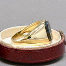 Bloodstone 9ct Yellow Gold Signet Ring