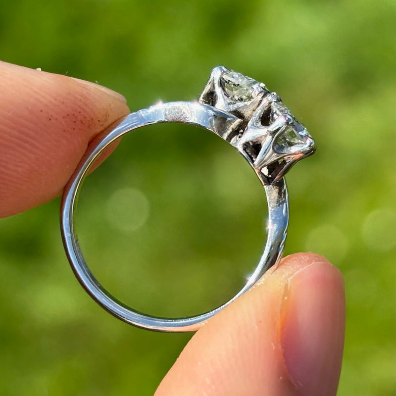 専用JF197★高級 ダイヤモンド1.01ct プラチナ トワエモアリング ヴィンテージ トワ・エ・モア ダイヤモンド プラチナ リング (約1.12ct)