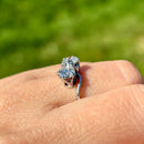 Vintage Toi Et Moi Diamond Platinum Ring (Approx. 1.12ct)