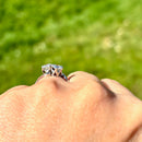 Vintage Toi Et Moi Diamond Platinum Ring (Approx. 1.12ct)