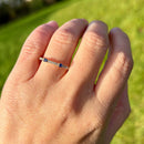 Le Vian 14ct Yellow Gold 0.10ct Diamond & Blueberry Sapphire Eternity Ring