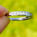 Platinum Channel Set Half Eternity 0.33ct Diamond Stackable Band