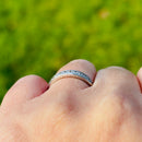 Platinum Channel Set Half Eternity 0.33ct Diamond Stackable Band