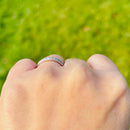 Platinum Channel Set Half Eternity 0.33ct Diamond Stackable Band