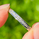 Platinum Channel Set Half Eternity 0.33ct Diamond Stackable Band