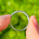 Platinum Channel Set Half Eternity 0.33ct Diamond Stackable Band