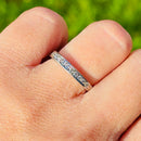 Platinum Channel Set Half Eternity 0.33ct Diamond Stackable Band