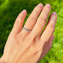 Platinum Channel Set Half Eternity 0.33ct Diamond Stackable Band