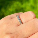 Platinum Channel Set Half Eternity 0.33ct Diamond Stackable Band