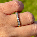 Vintage 1980s 18ct Yellow Gold Diamond 7-Stone Half Eternity Ring (0.50ct)