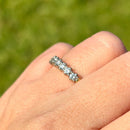 Vintage 1980s 18ct Yellow Gold Diamond 7-Stone Half Eternity Ring (0.50ct)