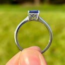 Rhapsody 950 Platinum AAAA Asscher Cut Tanzanite and Diamond (VS/E-F) Ring (2.00ct)