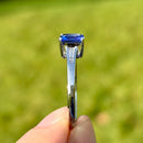 Rhapsody 950 Platinum AAAA Asscher Cut Tanzanite and Diamond (VS/E-F) Ring (2.00ct)