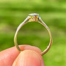 Art Deco Old European Cut Diamond Engagement Ring in 18ct Yellow Gold & Platinum