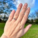 Art Deco Old European Cut Diamond Engagement Ring in 18ct Yellow Gold & Platinum