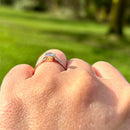 Art Deco Old European Cut Diamond Engagement Ring in 18ct Yellow Gold & Platinum