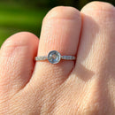 Art Deco Old European Cut Diamond Engagement Ring in 18ct Yellow Gold & Platinum