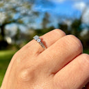 Vintage 18ct Yellow Gold and Platinum Diamond Trilogy Ring (0.62ct)