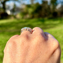 Vintage 18ct Yellow Gold and Platinum Diamond Trilogy Ring (0.62ct)