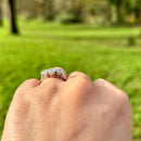 Vintage 18ct White Gold and Platinum Diamond Trilogy Ring (1.21ct)