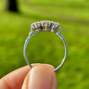 Vintage 18ct White Gold and Platinum Diamond Trilogy Ring (1.21ct)