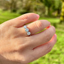 Vintage 18ct White Gold and Platinum Diamond Trilogy Ring (1.21ct)