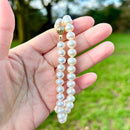 Vintage Cultured Pearl Necklace With 9ct Yellow Gold Clasp (7-7.5mm)