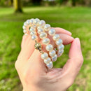 Vintage Cultured Pearl Necklace With 9ct Yellow Gold Clasp (7-7.5mm)