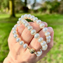 Vintage Cultured Pearl Necklace With 9ct Yellow Gold Clasp (7-7.5mm)