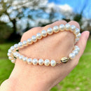 Vintage Cultured Pearl Necklace With 9ct Yellow Gold Clasp