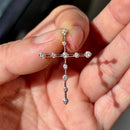 Diamond Set Cross Pendant in 18ct White Gold (Approx. 0.44ct)