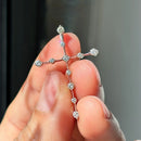 Diamond Set Cross Pendant in 18ct White Gold (Approx. 0.44ct)