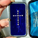 Diamond Set Cross Pendant in 18ct White Gold (Approx. 0.44ct)