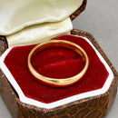 Vintage 22ct Yellow Gold 4mm Wide Court Shaped Wedding Band