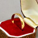 Vintage 22ct Yellow Gold 4mm Wide Court Shaped Wedding Band