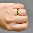 Vintage 22ct Yellow Gold 4mm Wide Court Shaped Wedding Band