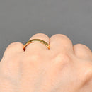 Vintage 22ct Yellow Gold 4mm Wide Court Shaped Wedding Band