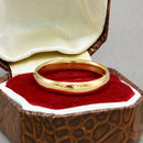 Vintage 22ct Yellow Gold 4mm Wide Court Shaped Wedding Band